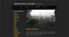 Desktop Screenshot of miniarboretum.cz