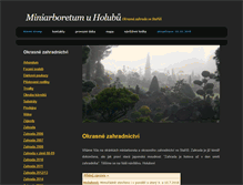 Tablet Screenshot of miniarboretum.cz
